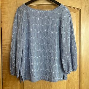 Loft eyelet blouse